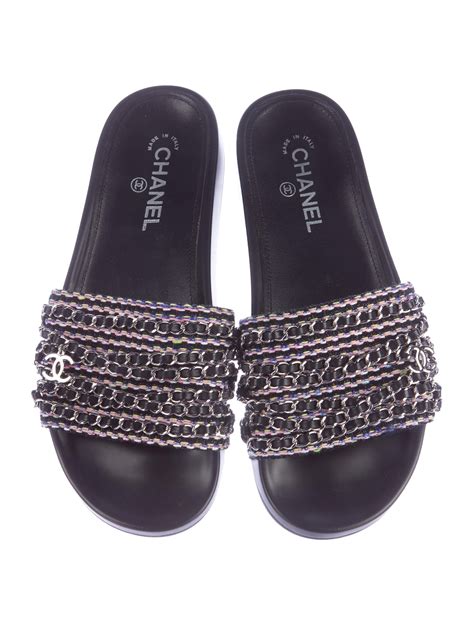 chanel tropiconic slides|Chanel Tropiconic .